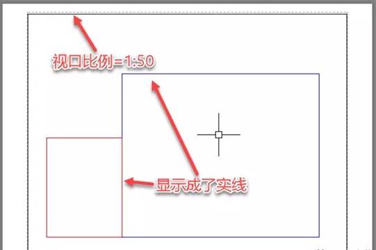 為什么CAD模型空間中設(shè)置好的虛線(xiàn)到布局中卻顯示為實(shí)線(xiàn)